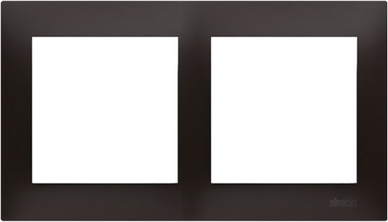 Picture of Kontakt-Simon Ramka 2-krotna 54 Premium do puszek karton-gips antracyt metalizowany (DRK2/48)