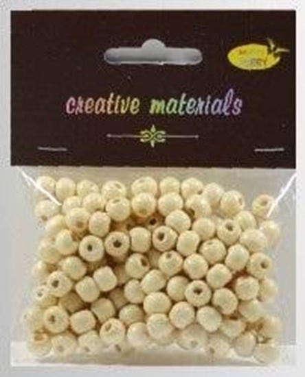 Изображение Koraliki drewniane kremowe ok 24g ok150szt