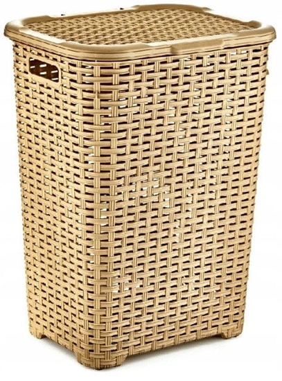 Picture of Kosz na bielizn RATTAN 45l-beowy 400x316x550