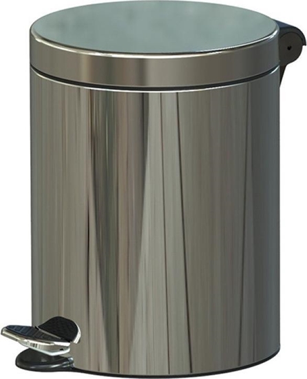 Picture of Kosz na mieci ALDA na peda srebrny (AF611-19)