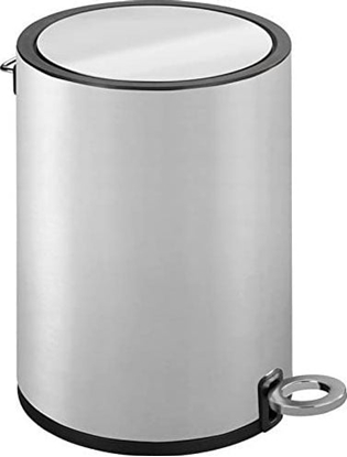 Picture of Kosz na mieci pojemnik na peday Monza 3 L 18,5 x 25,5 x 24,5 cm stal nierdzewna srebrna