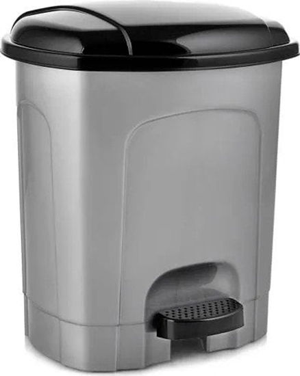 Picture of Kosz na mieci z pedaem plastikowy szary 11,5 l