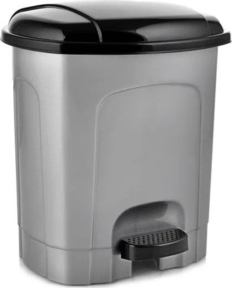 Attēls no Kosz na mieci z pedaem plastikowy szary 21 l