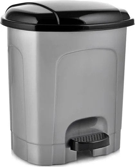 Picture of Kosz na mieci z pedaem plastikowy szary 21 l