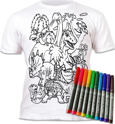 Attēls no Koszulka do wielokrotnego kolorowania Dinozaur 5-6