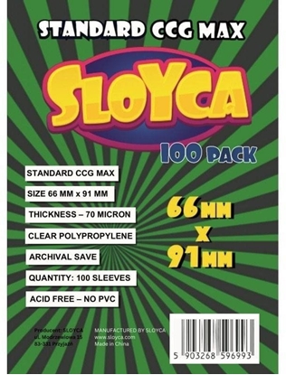 Picture of Koszulki Standard CCG MAX 66x91mm (100szt) SLOYCA