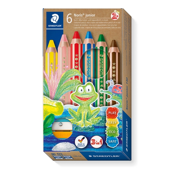 Picture of Krāsainie zīmuļi STAEDTLER Buddy 3 in 1, 6 krāsās