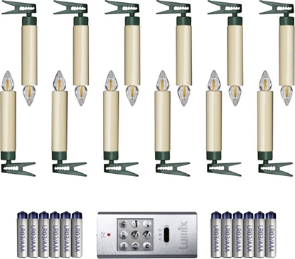 Picture of Krinner Lumix Superlight Flame Mini Ivory 12 pcs. Set