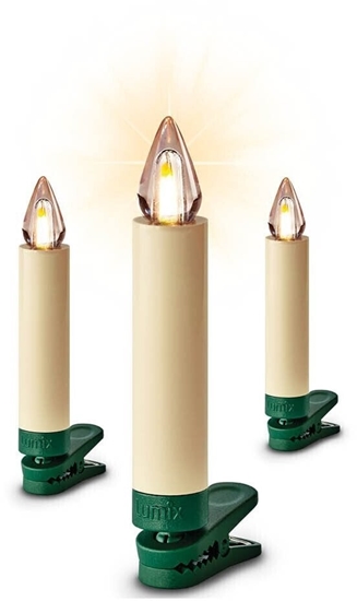 Picture of Krinner Superlight Bavaria Mini Flame 6 pcs. Set Ivory