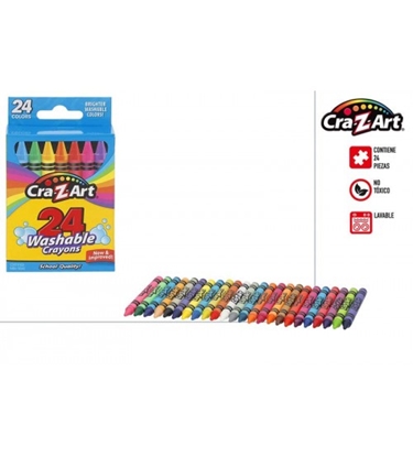 Attēls no Krītiņi (mazgājami) CraZArt 24 gb. CB47922