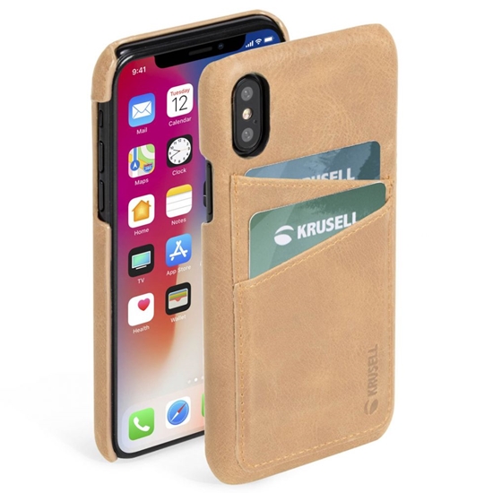 Изображение Krusell Apple Sunne 2 Card Cover Apple iPhone XS Max vintage nude
