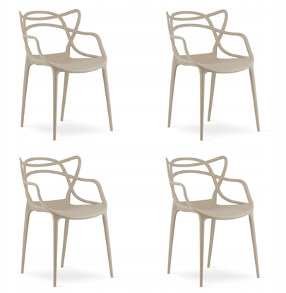 Изображение Krzeso beowe plastikowe KATO design nowoczesny do jadalni kuchni x4