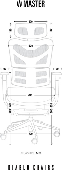Picture of Krzeso biurowe Diablo Chairs V-Master Czarne