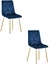 Picture of Krzeso do jadalni LIBRA welur granatowy aksamit na zotych nogach x2
