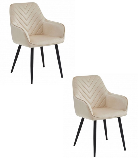 Изображение Krzeso NANA - be aksamit / nogi czarne x 2