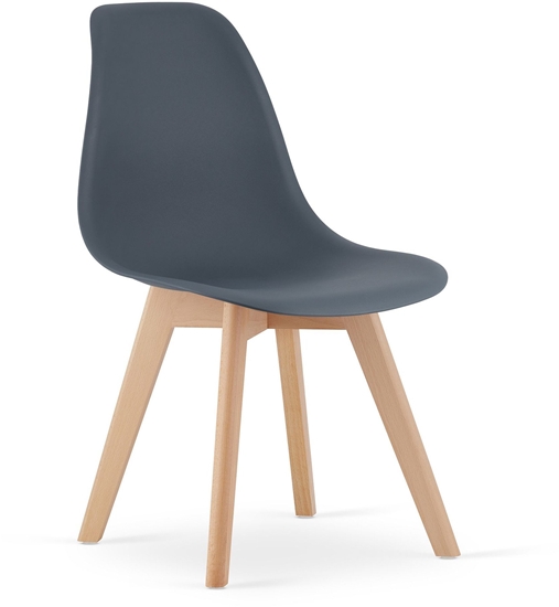 Picture of Krzeso skandynawskie grafitowe nowoczesne KITO do kuchni jadalni