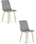 Изображение Krzeso welurowe szare tapicerowane LAVA do jadalni kuchni salonu x2