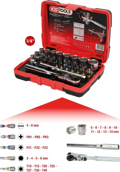 Picture of KS Tools 1/4  TORSIONpower Socket Box 33-piece