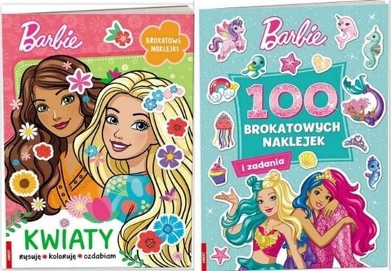 Изображение Ksieczka Barbie. Kwiaty rysuj, koloruj, ozdabiam KWI-1101