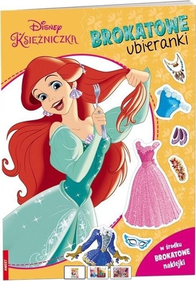 Picture of Ksieczka Disney Ksiniczka. Brokatowe ubieranki SDLB-9104