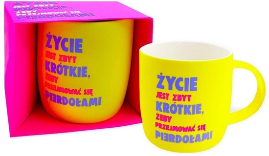 Изображение KUKARTKA Kubek neonowy ycie