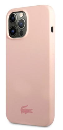 Picture of Lacoste Apple iPhone 13 Pro Liquid Silicone Glossy Printing Logo Case Pink