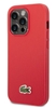 Picture of Lacoste Apple Phone 14 Pro Iconic Petit Pique Logo Case Red