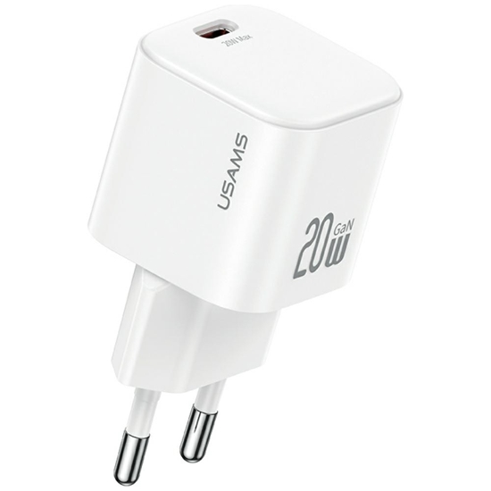 Picture of Ładowarka sieciowa 20W 1xUSB-C + kabel USB-C Biała 