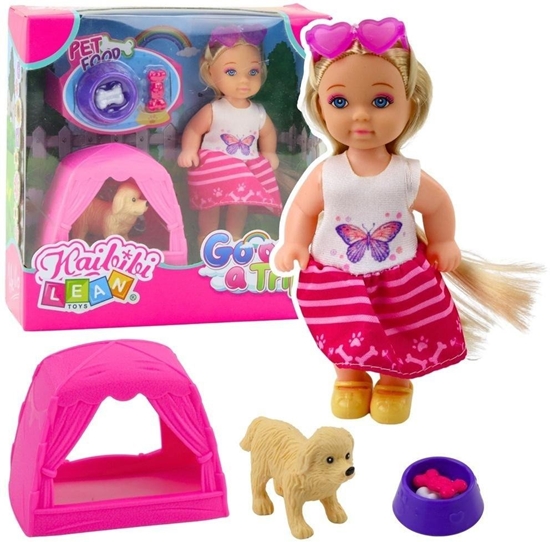 Picture of Laleczka z pieskiem namiotem i akcesoriami