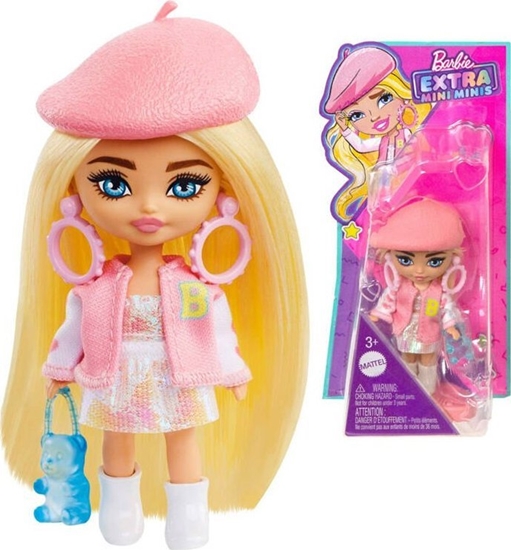 Picture of Lalka Barbie Mattel Lalka stylowa modowa Barbie Extra Mini Minis w berecie HLN48 ZA5105C