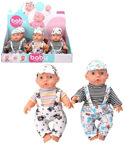 Picture of Lalka bobas w ogrodniczkach MIX