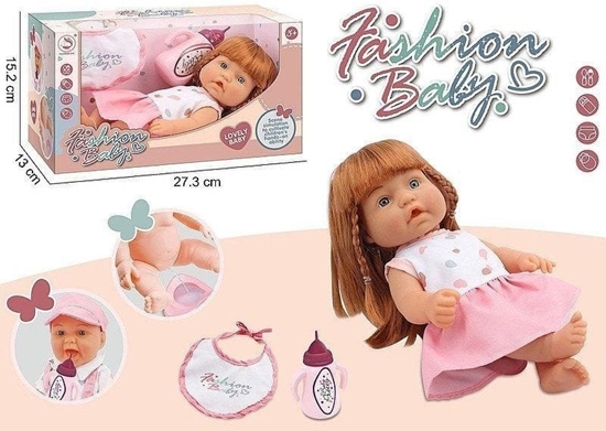 Picture of Lalka bobas z akcesoriami 25cm