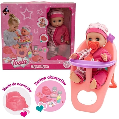 Picture of Lalka z krzesekiem do karmienia