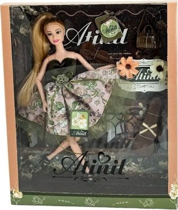 Attēls no Lalka zielona sukienka w kwiaty