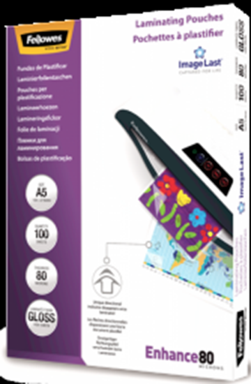 Picture of Laminēšanas plēves Fellowes ImageLast A5 80 Micron Laminating Pouch - 100 pack