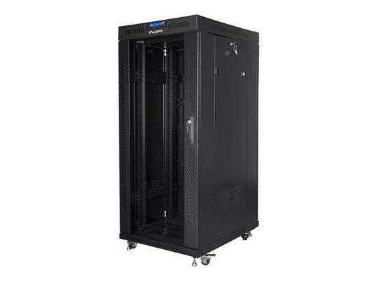 Picture of Lanberg 19" 27U 800X1200 SCHWARZ LCD GLAS TÜR RACK RACK EINB