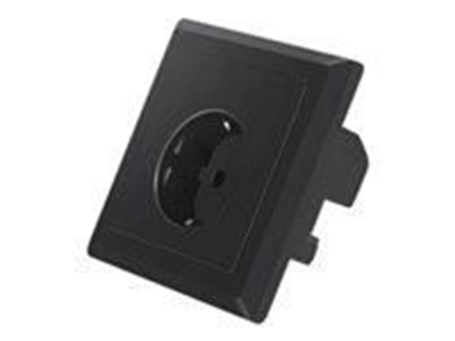 Picture of Lanberg LANBERG AC-WS01-USB2-F-B AC Wall Socket