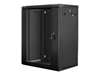 Picture of Lanberg Rack Wandschrank 19" 15U/600X450 Glastür schwarz