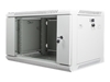Picture of Lanberg Rack Wandschrank 19" 6U/600X450 Glastür grau