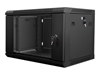 Изображение Lanberg Rack Wandschrank 19" 6U/600X450 Glastür schwarz