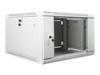 Picture of Lanberg Rack Wandschrank 19" 6U/600X600 Glastür grau