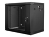 Picture of Lanberg Rack Wandschrank 19" 9U/600X450 Glastür schwarz