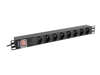 Picture of Lanberg STECKDOSENLEISTE RACK PDU 19" LANBERG 1U 16A 8X 230V