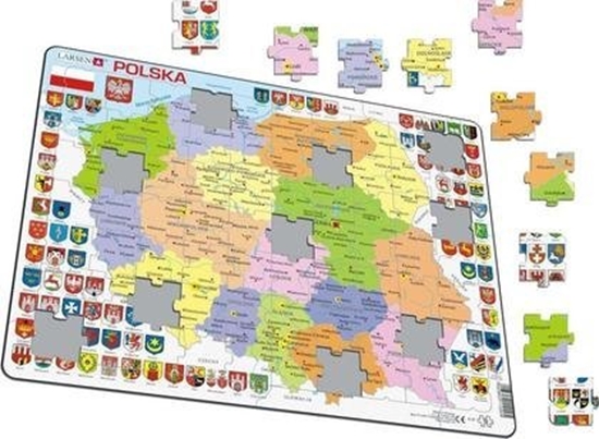 Picture of Larsen Ukadanka Mapa Polska polityczna Maxi