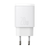 Изображение Lādētājs Baseus Compact Quick Charger USB + USB-C 20W White