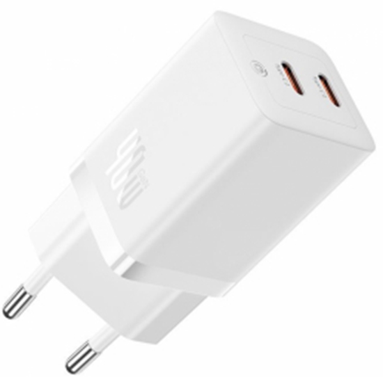 Изображение adowarka Baseus adowarka sieciowa Baseus GaN5 40W, 2x USB C (Biay)