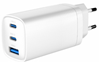 Picture of Lādētājs Gembird 3-port 65W GaN USB PowerDelivery fast Charger White