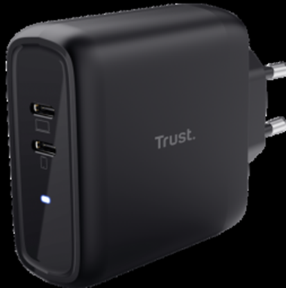 Picture of Lādētājs Trust Maxo 65W 2x USB-C Black