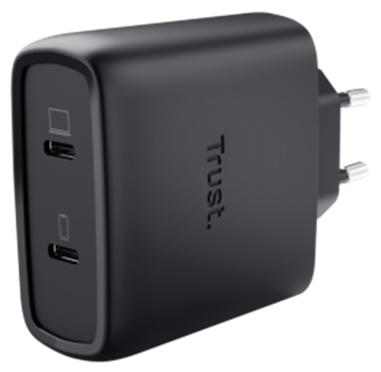 Изображение Lādētājs Trust Maxo 65W Black USB-C + 2m USB-C Cable