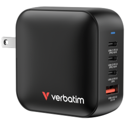 Picture of Lādētājs Verbatim Universal Mini GaN Wall Charger 100W UK + EU